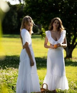 AUS Shopify Store All FRANC FRILL MIDI DRESS