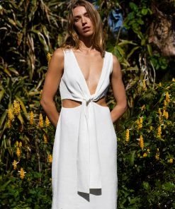 AUS Shopify Store All CLEMENCE V NECK DRESS