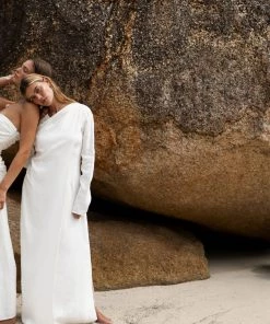 AUS Shopify Store CAEL GATHERED MIDI DRESS