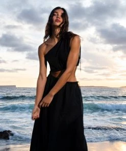 AUS Shopify Store BLANCHE ASYMMETRICAL GOWN All