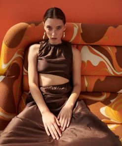 AUS Shopify Store ANJE ASYMETRICAL CUT OUT DRESS All