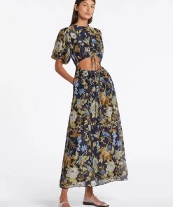 AUS Shopify Store LILIAN PUFF SLEEVE MAXI DRESS