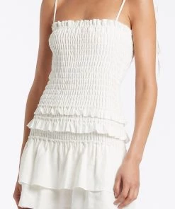 AUS Shopify Store All LUCIE SHIRRED MINI DRESS