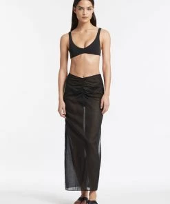 AUS Shopify Store XANTHE GATHERED MIDI SKIRT