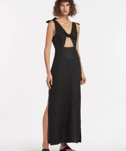 AUS Shopify Store ALEXANDRE TIE MIDI DRESS All