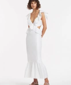 AUS Shopify Store All FRANC FRILL MIDI DRESS