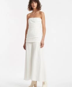 AUS Shopify Store CAEL GATHERED MIDI DRESS