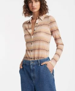 AUS Shopify Store IMOGENE BUTTON UP TOP