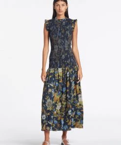 AUS Shopify Store DIANA SMOCKED MIDI DRESS All