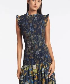 AUS Shopify Store DIANA SMOCKED MIDI DRESS All