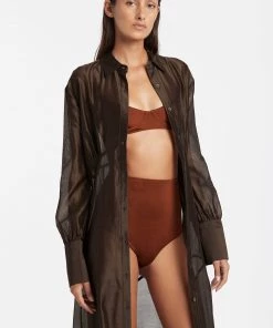 AUS Shopify Store ANJE PANELED SHIRT DRESS