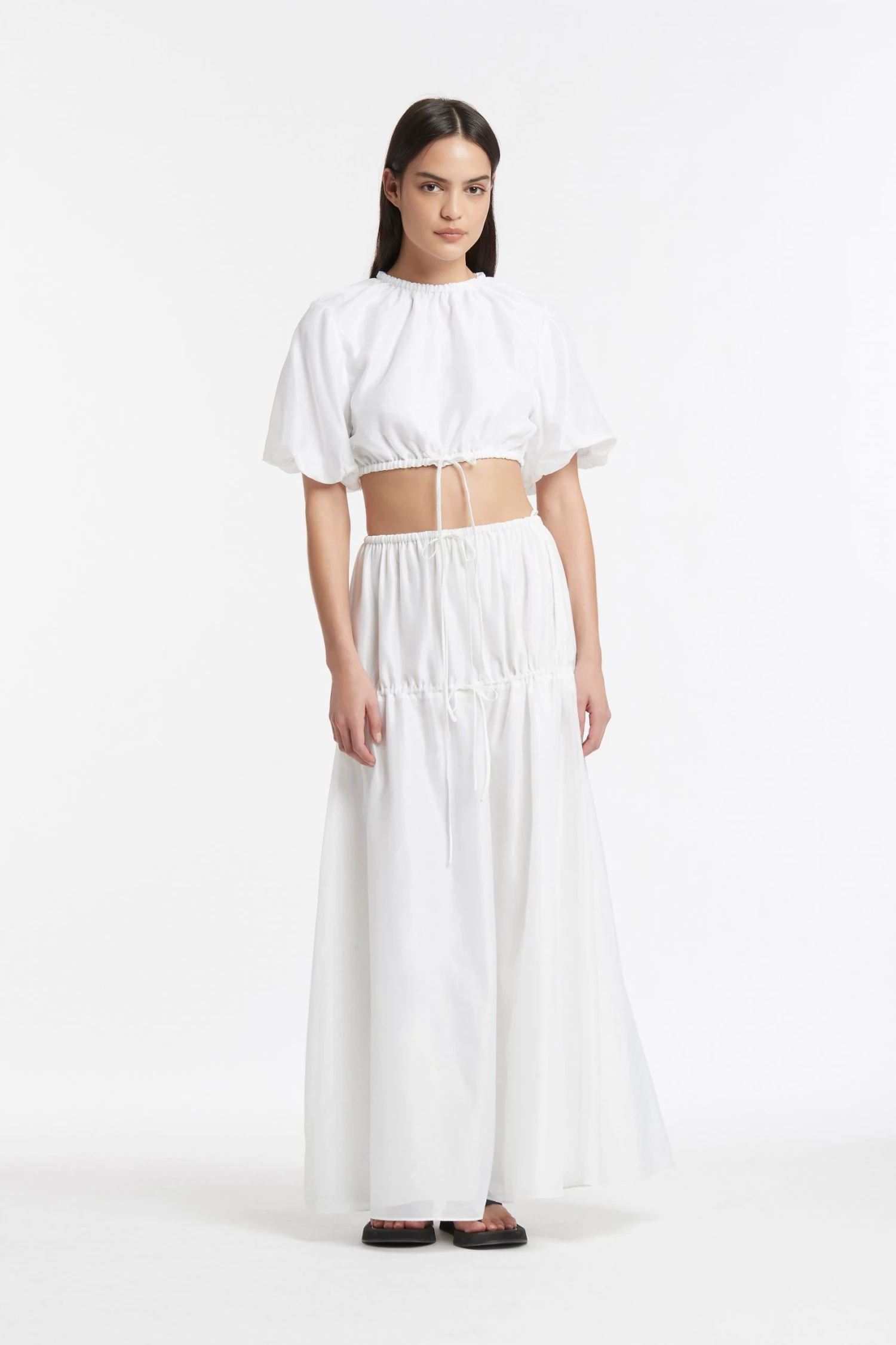 AUS Shopify Store FRANC GATHERED MIDI SKIRT All 3 AUS Shopify Store FRANC GATHERED MIDI SKIRT All