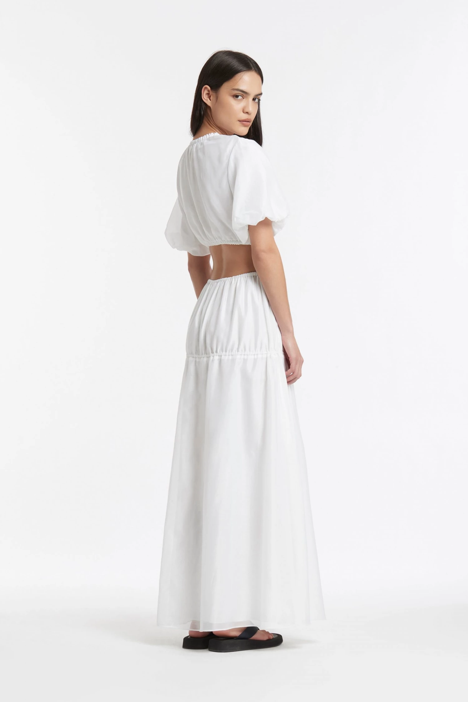 AUS Shopify Store FRANC GATHERED MIDI SKIRT All 4 AUS Shopify Store FRANC GATHERED MIDI SKIRT All