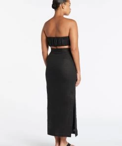 AUS Shopify Store AVA STRAPLESS MIDI DRESS