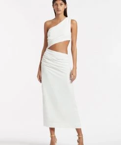 AUS Shopify Store CLEMENCE ONE SHOULDER MIDI DRESS Back In Stock