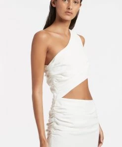 AUS Shopify Store CLEMENCE ONE SHOULDER MIDI DRESS Back In Stock