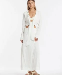 AUS Shopify Store CLEMENCE LONG SLEEVE WRAP DRESS All