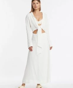 AUS Shopify Store CLEMENCE LONG SLEEVE WRAP DRESS All