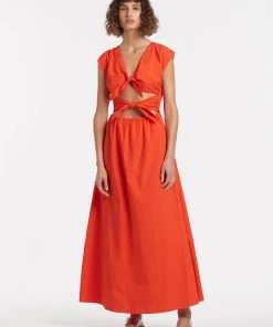 AUS Shopify Store ANJA TIE MIDI DRESS