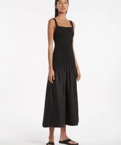 AUS Shopify Store All MADELYN SHIRRED MIDI DRESS